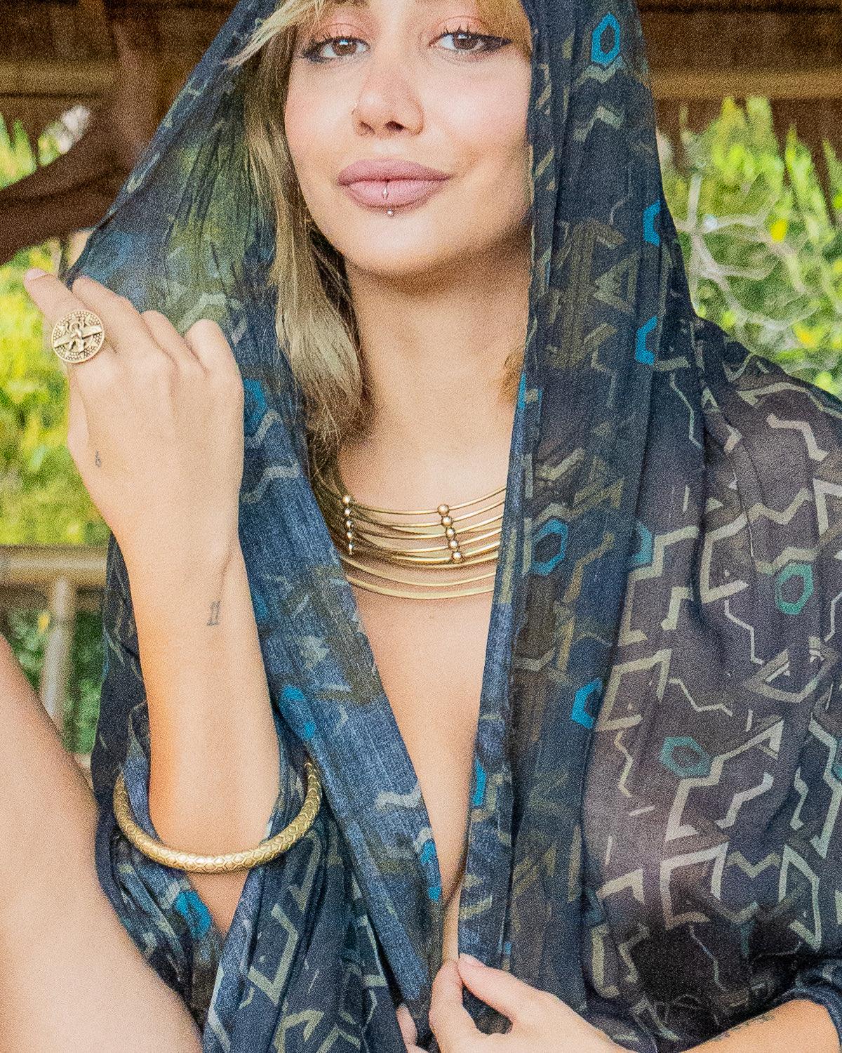 Scarf / Pareo Bamboo - CUBIX Yacxilan Artwear
